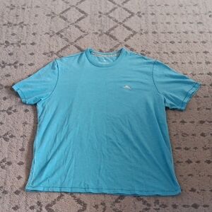 Tommy Bahama Light Blue Short Sleeve Tee Men's M 100% Cotton